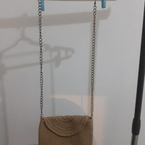 Bolsa tiracolo de Crochê Artesanal Marrom