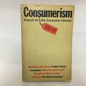Consumerism	David A Aaker George S Day