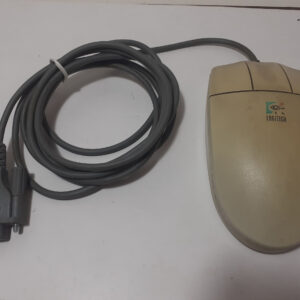 Mouse Logitech antigo de bola porta serial usado venda no estado