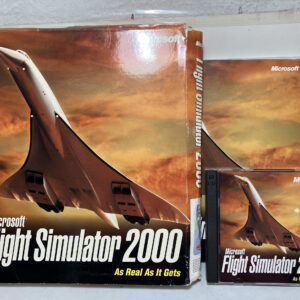 Flight Simulator 2000 PC Original 2 Cds Completo